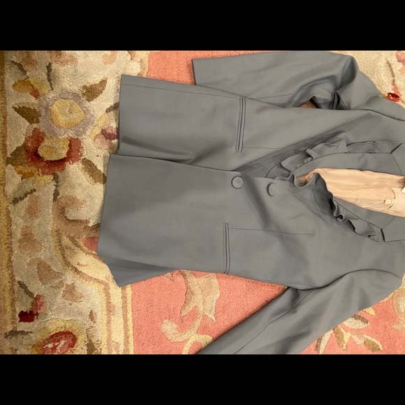Rebecca Taylor / NWT gabardine ruffle blazer - Picture 5 of 7
